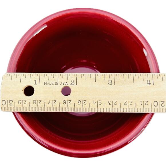 Longaberger Pottery Paprika Dessert Bowl Woven Traditions - Picture 7 of 8